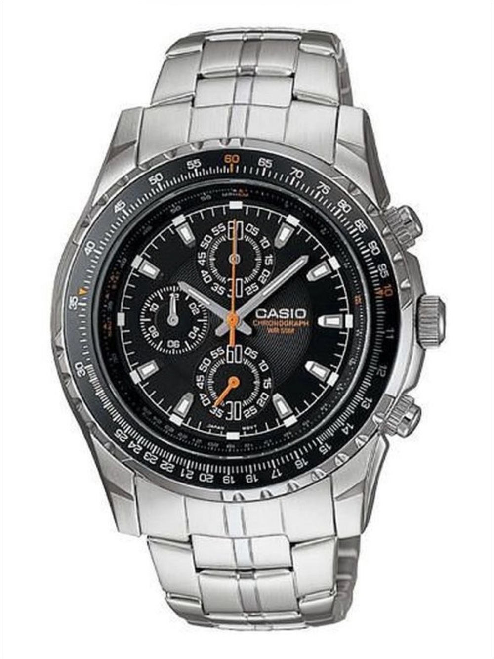 NWT Men's Casio Chronograph Pilot Slide Rule Bezel Watch - Picture 2 of 6